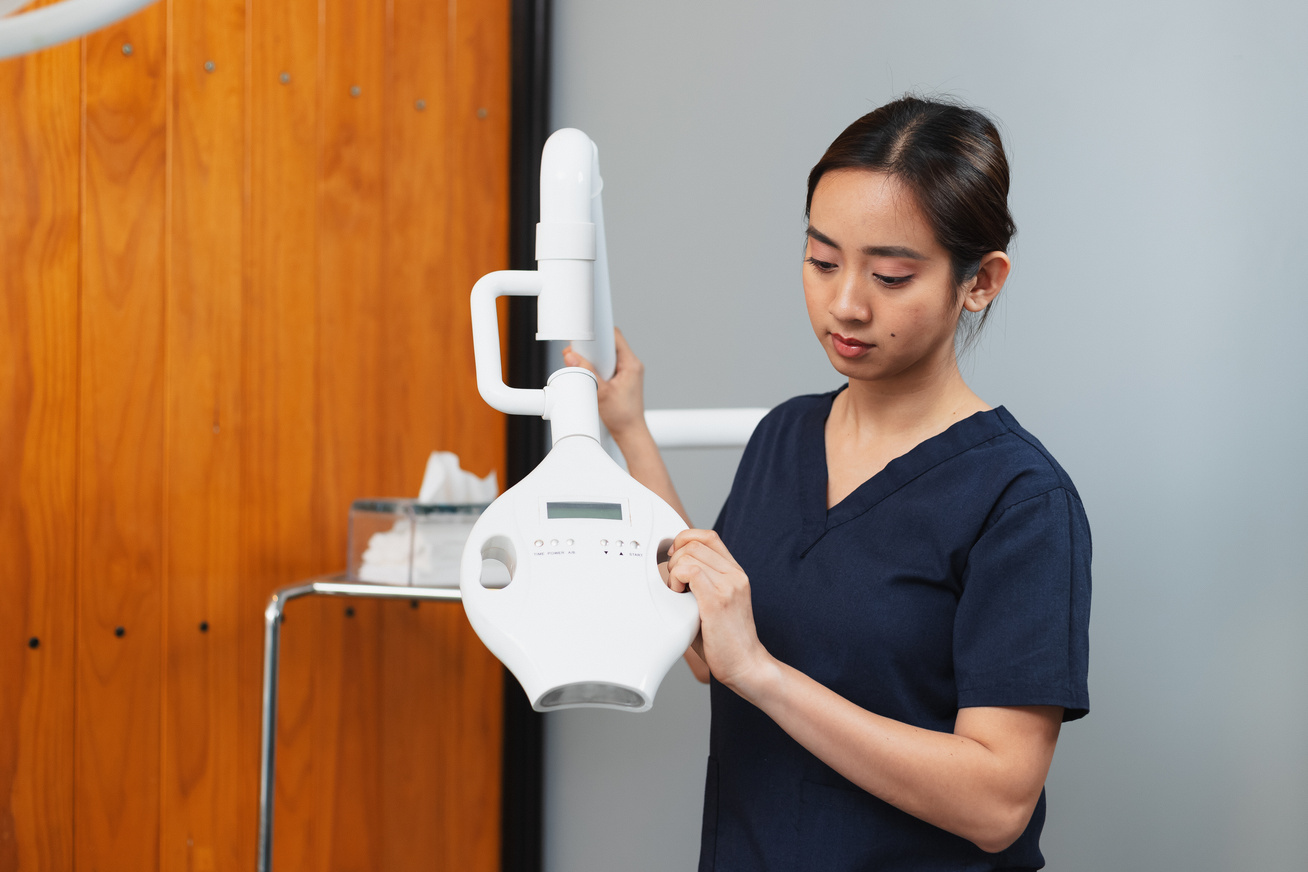 Dentist Preparing to Do a Dental Procedure